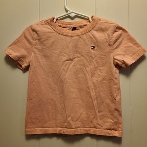 Tommy hilfiger peach/orange tshirt, size xxs/2-3